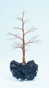 Copper Wire Bonsai Tree | Handmade Miniature Sculpture | 8" Bare Tree Art on Plaster Base | Nature-Inspired Home Decor | Unique Gift Idea