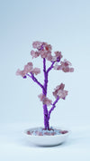 Gemstone Bonsai Tree – Amethyst & Rose Quartz | Handmade Crystal Tree Decor | 5.5" | Unique Gift for Any Occasion