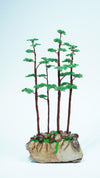 Handmade Copper Wire Bonsai Tree | Natural Stone Base | 13.2" Tall | Unique Gift for Nature Lovers & Art Enthusiasts