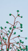 Turquoise Beaded Bonsai Tree – Copper Wire Art on Stone Base | Unique Home Décor & Thoughtful Gift